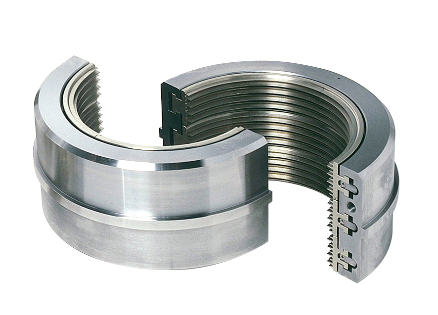 外側:パッキンケース/内側:ラビリンスパッキン